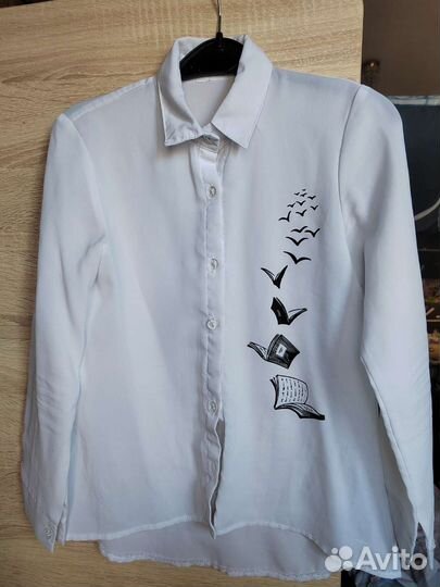 Школьные блузки на девочку 8-10лет