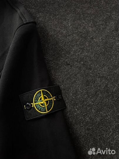 Зип худи Stone Island черное