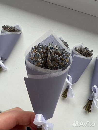 Мини-букет из лаванды сухоцвет
