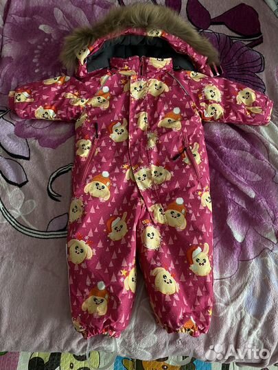 Комбинезон зимний для девочки 86-92
