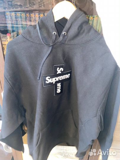 Худи supreme cross box logo оригинал