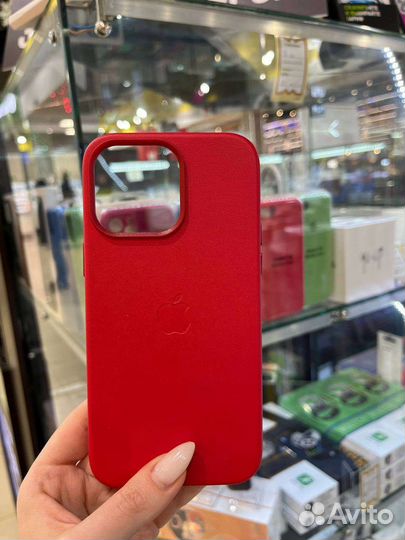 Чехол на iPhone 14 pro Max MagSafe кожа