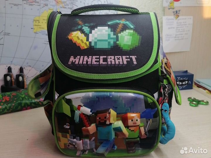 Портфель школьный для мальчика игры Minecraft