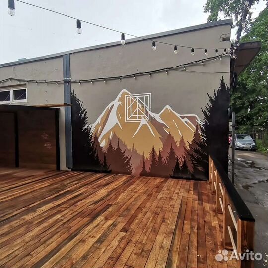 Граффити, роспись стен,художник