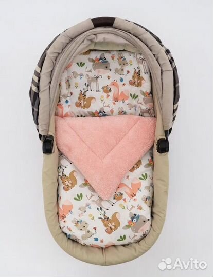Комплект в коляску подушка матрас одеяло