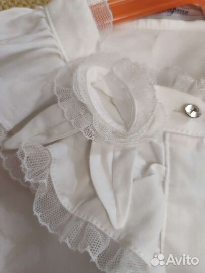 Блузка школьная для девочки 122 см