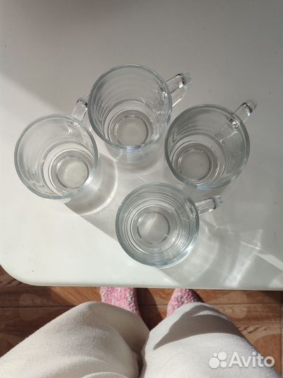 Прозрачные чашки