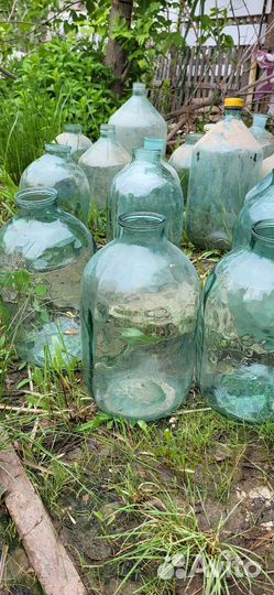 Стеклянные бутыли 10 и 20л