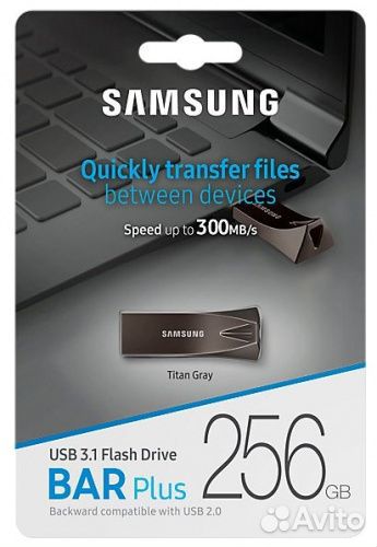 Flash Usb 3.1 Samsung Bar Plus на 256GB