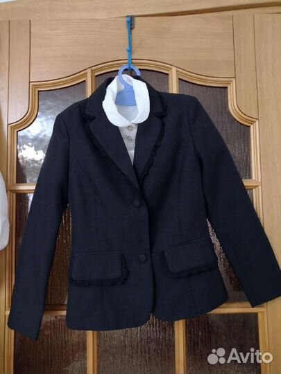 Пиджак для девочки школа р 122-128