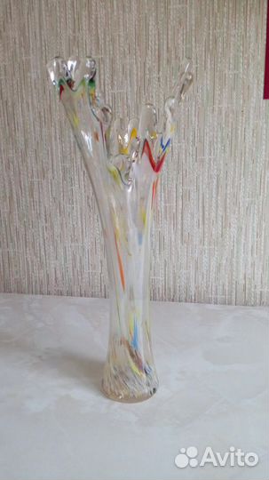 Ваза цветное стекло