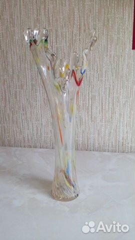 Ваза цветное стекло