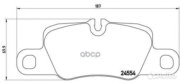 Колодки тормозные дисковые panamera 970/971 09