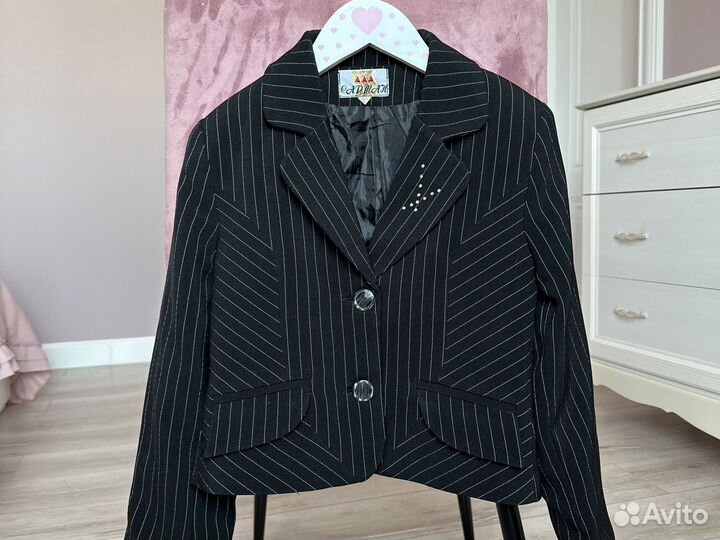 Школьная форма пиджак черный 32 122