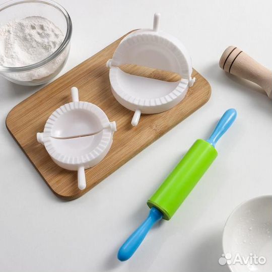 Набор для лепки пельменей Доляна, 3 предмета, форм