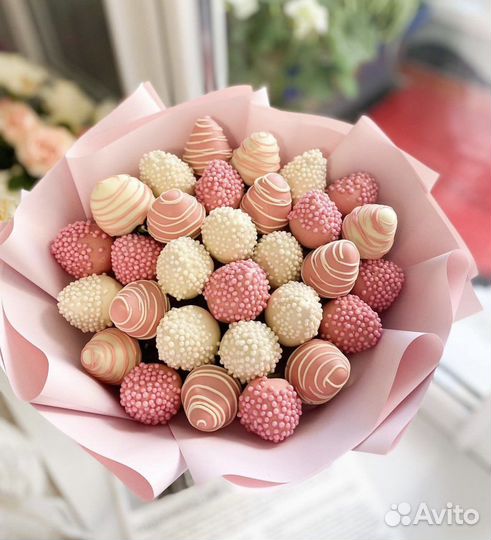 Букет из клубники в шоколаде/ бананы в шоколаде