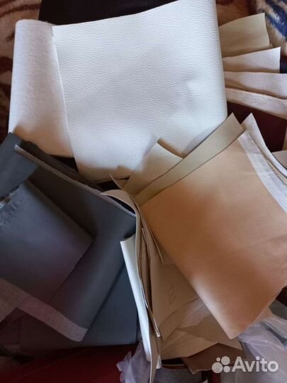 Остатки мебельной ткани и искусственной кожи