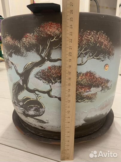 Керамический цветочный горшок