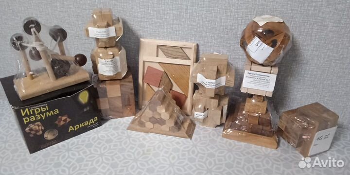 Деревянные головоломки новые