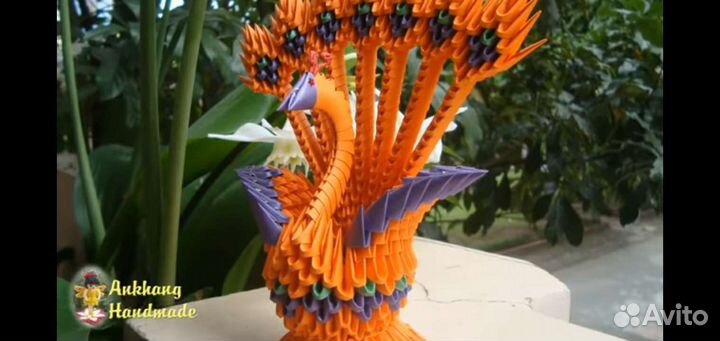 Модульное оригами (павлин)