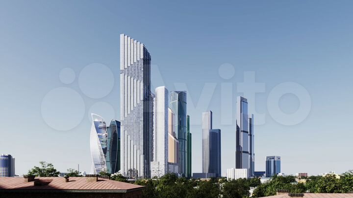 Квартира-студия, 46,6 м², 27/85 эт.