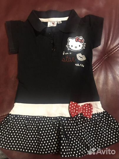 Платье поло Hello kitty (2года)