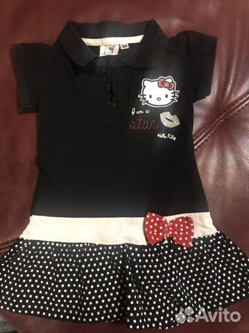 Платье поло Hello kitty (2года)