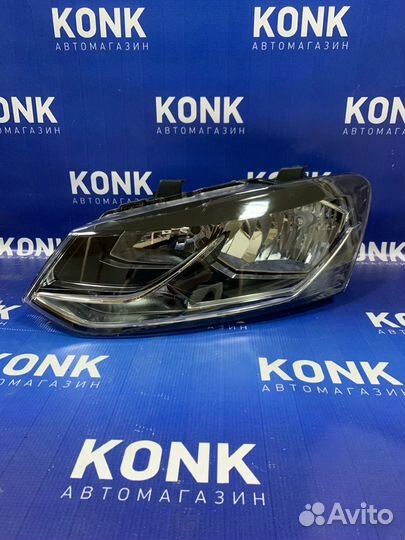 Левая фара на Фольксваген Поло 2015-2020