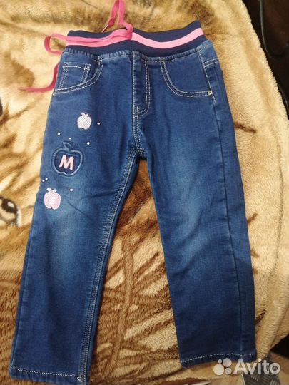 Джинсы утеплённые для девочки