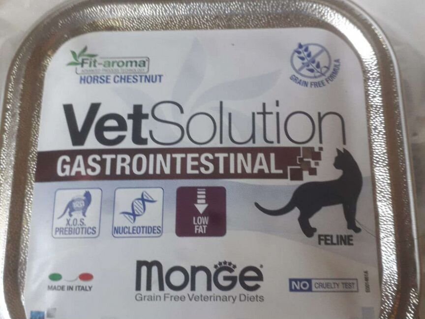 Паштет для кошек Monge gastrointestinal