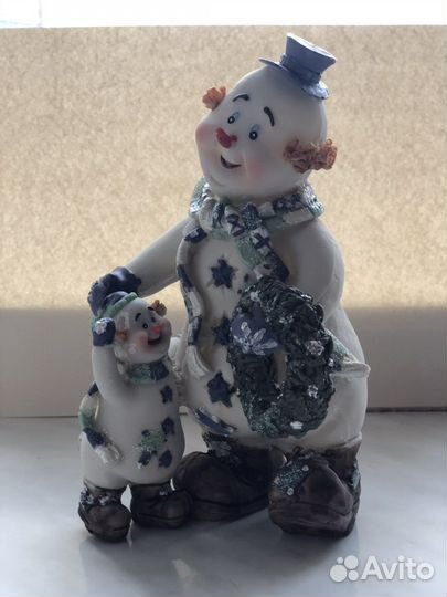 Декоративные фигурки снеговик