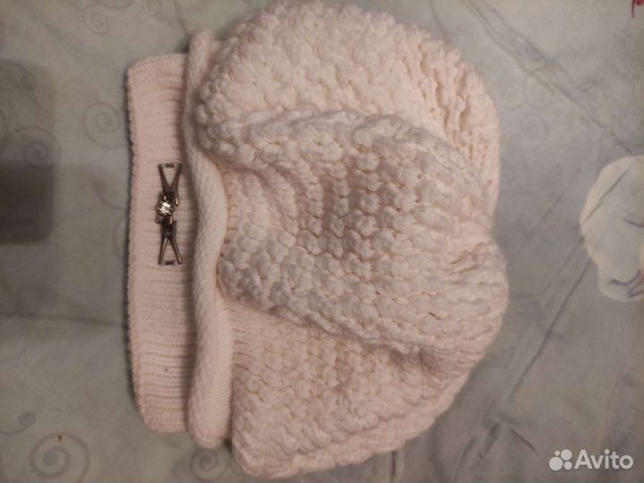 Берет -шапка женский вязаный