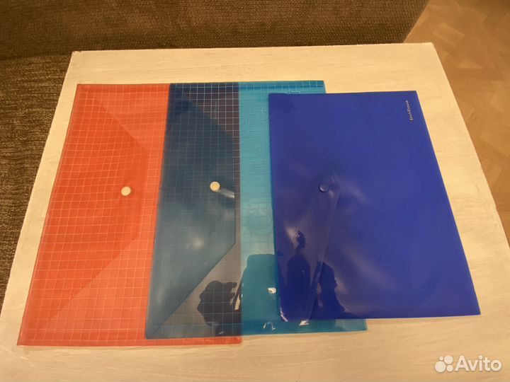 Папка-конверт на кнопке + зип пакет на молнии