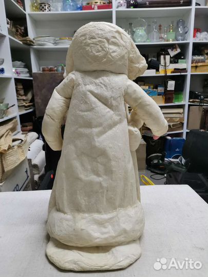 Дед Мороз ватный 42 см СССР (Ч)