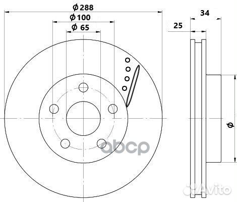 Диск тормозной audi A3/volkswagen G4/skoda fabia