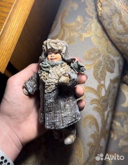 Ватная елочная игрушка