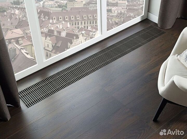 Конвектор внутрипольный водяной