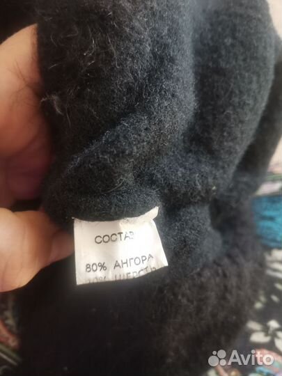 Шапка ушанка женская вязаная