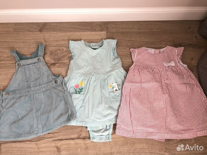 Платья на девочку пакетом или отдельно 80-86