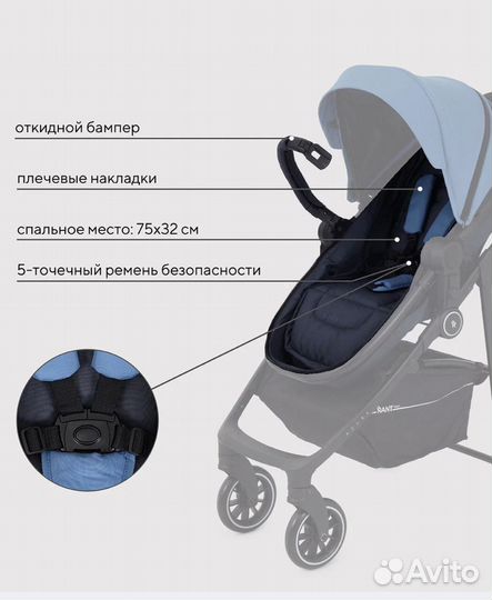 Коляска 2 в 1 новая