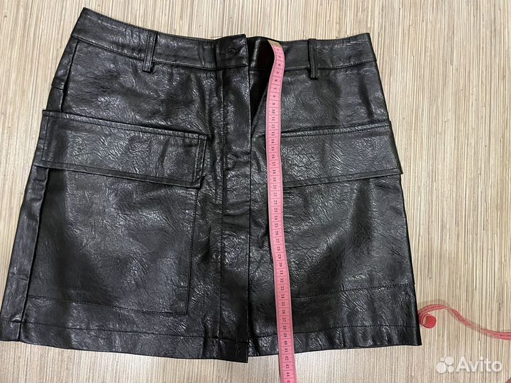 Юбка кожаная