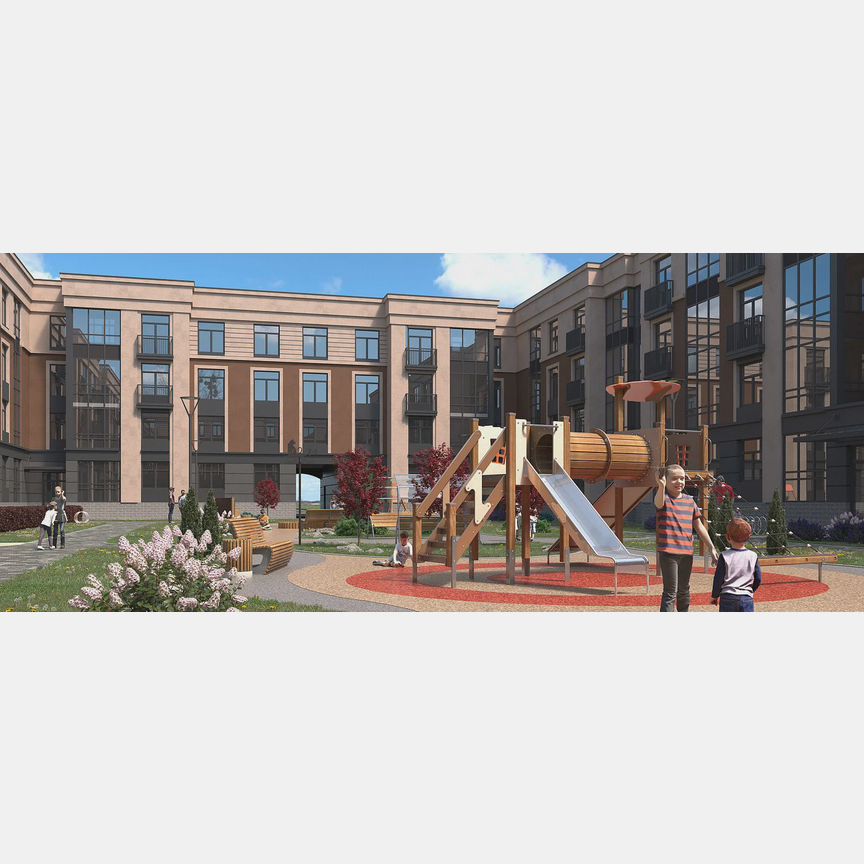 1-к. квартира, 42,9 м², 4/4 эт.