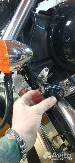 Мото доп свет на дуги/руль жёлтый/белый свет