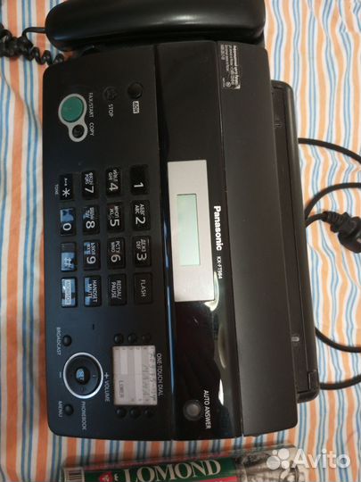 Телефон факс panasonic с бумагой