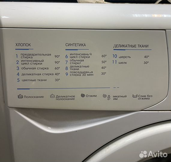 Стиральная машина indesit на запчасти