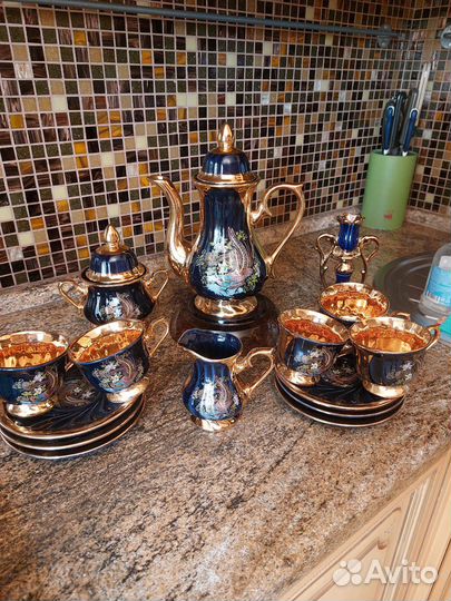 Чайно кофейный фарфоровый сервиз