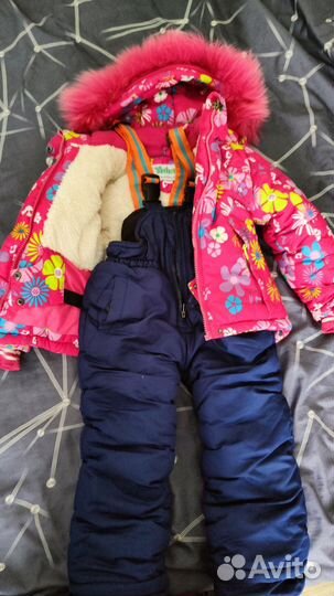 Зимний костюм для девочки 92