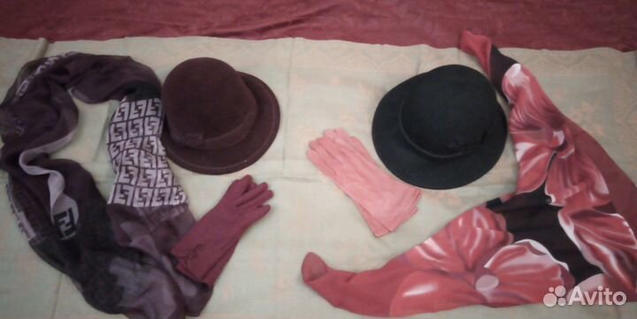 Шапка(шляпа) +шарф+перчатки