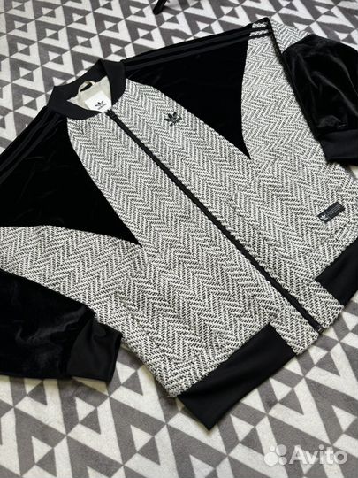 Вельветовый Бомбер Adidas Track Top Оригинал