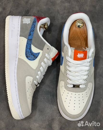 Nike air force 1 серые син разм. 41